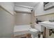 Functional bathroom with tile shower, toilet, and sink at 14300 Veterans Memorial Highway, Villa Rica, GA 30180