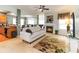 Cozy living room with a fireplace, comfortable sofa, and open layout, creating an inviting space for relaxation at 1945 Bay Beauty Ln # 10, Austell, GA 30106