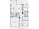 First floor plan featuring an open-concept kitchen, great room, study, and a two-car garage at 3248 Shirecrest Ln, Dacula, GA 30019