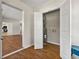 Utility room with water heater and access to open floor plan at 3723 Glenwood Rd, Decatur, GA 30032