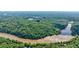 Wonderful aerial view of the property with river access nearby at 1348 Timberland Se Dr, Marietta, GA 30067