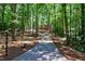 Long, private driveway leads to a stunning home nestled among mature trees at 1348 Timberland Se Dr, Marietta, GA 30067