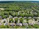 Stunning aerial view of the community, showcasing lush greenery and well-maintained homes at 10410 High Falls Cir, Alpharetta, GA 30022