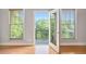 Balcony featuring an open door and a view of the neighborhood at 1628 Briarcliff Ne Rd # 15, Atlanta, GA 30306