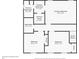 Second floor plan layout including bedrooms, bathrooms, and closets at 2722 Springside Ct, Douglasville, GA 30135