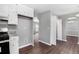 This kitchen features modern appliances, white cabinetry, and lots of storage at 2722 Springside Ct, Douglasville, GA 30135