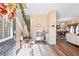 Inviting entryway with hardwood floors, decorative accents, and a glimpse into the dining and living areas at 988 Treymont Way, Lawrenceville, GA 30045