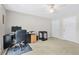 Versatile bedroom with carpet, ample space, and home office setup at 130 Lacey Oak Ln, Loganville, GA 30052