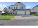 Charming two-story home with gray siding, a two-car garage, and well-maintained landscaping at 3560 Summerpoint Xing, Cumming, GA 30028