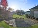 Backyard fire pit area, with stone accents, creating a cozy outdoor retreat at 3560 Summerpoint Xing, Cumming, GA 30028