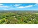 Scenic aerial view showing the home's location surrounded by lush greenery and a distant mountain backdrop at 3663 Homewood Trl, Powder Springs, GA 30127