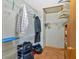 Walk-in closet with shelving, hanging rods, and storage for clothes and luggage at 3663 Homewood Trl, Powder Springs, GA 30127