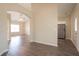 Open-concept room showcasing modern flooring and seamless flow into the kitchen at 4417 Roche St, Atlanta, GA 30349