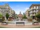 Beautiful town center with water fountain and surrounding upscale apartments and shops at 11715 Dancliff Trce, Alpharetta, GA 30009