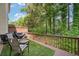 Relaxing back deck with turf and wooded views for private enjoyment at 2329 Marion Walk Se Dr # 5, Atlanta, GA 30339