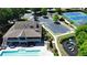 Aerial view of community amenities, including a pool, playground, and tennis courts at 621 Oakbourne Way, Woodstock, GA 30188