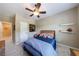 Bright bedroom with a side table and built in shelves at 621 Oakbourne Way, Woodstock, GA 30188