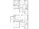 Detailed floorplan showcasing the layouts of the first and second floors at 621 Oakbourne Way, Woodstock, GA 30188
