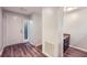 Bright entryway featuring wood floors, white walls, and neutral accents at 1515 Barrier Rd, Marietta, GA 30066