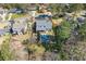 Aerial view of a home with a backyard pool, surrounded by lush greenery in a residential neighborhood at 2373 Sagamore Hills Dr, Decatur, GA 30033