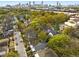 Aerial view of homes and neighborhood with Atlanta skyline in the background at 260 Estoria St, Atlanta, GA 30316