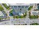 Aerial view looking down at condo building surrounded by neighborhood at 2881 Peachtree Ne Rd # 1102, Atlanta, GA 30305