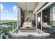 Inviting outdoor terrace provides ample seating, stylish décor, and city views perfect for relaxing or entertaining at 2881 Peachtree Ne Rd # 1102, Atlanta, GA 30305