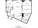 Detailed floor plan showcasing the layout, room dimensions, and total square footage at 2881 Peachtree Ne Rd # 1102, Atlanta, GA 30305