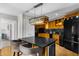 Contemporary kitchen with granite countertops, wood cabinets, and stainless steel appliances at 2881 Peachtree Ne Rd # 1102, Atlanta, GA 30305