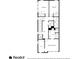 Floor plan features primary bedroom, bedrooms, bathrooms, and laundry room at 307 Cedar Dust Dr, Decatur, GA 30030