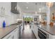 Modern kitchen with stainless steel appliances and lots of counter space, open to the dining room at 307 Cedar Dust Dr, Decatur, GA 30030