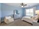 Bedroom features a fan, a large window, and a comfortable chair at 4765 Silver Leaf Dr, Cumming, GA 30040