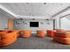 Comfortable theater room with plush seating and a large screen for movie nights at 860 Peachtree Ne St # 1411, Atlanta, GA 30308