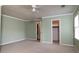 Comfortable bedroom features soft, neutral colors and closet at 3177 Westfield Ne Way, Roswell, GA 30075