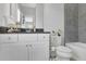 Modern bathroom with stylish tiling, sleek fixtures, and a clean, contemporary design at 3264 Andante Ne Dr, Marietta, GA 30062