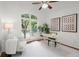 Bright home office with large windows, modern decor, and ample workspace at 4085 Tritt Homestead Dr, Marietta, GA 30062