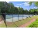 Community tennis courts surrounded by lush greenery, providing a private and serene recreational setting at 4085 Tritt Homestead Dr, Marietta, GA 30062