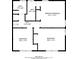 Floor plan showing the layout and dimensions of bathrooms and bedrooms at 802 San Miguel Dr, Stone Mountain, GA 30083