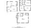 Floor plan showing the layout and dimensions of each room on all floors at 802 San Miguel Dr, Stone Mountain, GA 30083