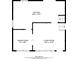Floor plan showing the layout and dimensions of kitchen, dining room, and living room at 802 San Miguel Dr, Stone Mountain, GA 30083