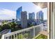 Balcony view overlooking the city skyline, offering a relaxing outdoor space at 3324 Peachtree Ne Rd # 1304, Atlanta, GA 30326