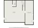 Basement floor plan with dimensions, showcasing the layout of the basement level, including storage and electrical areas at 4981 Forestglade Ct, Stone Mountain, GA 30087