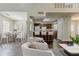 A modern, open-concept living room flows into a dining area and kitchen, great for gatherings at 1074 Cherokee Hts, Stone Mountain, GA 30083