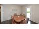 Cozy dining room featuring a wooden table with seating for six at 232 Hembredge Dr, Canton, GA 30115