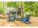 Beautiful backyard with firepit and chairs at 4314 Arbor Bridge Ct, Marietta, GA 30066