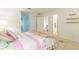 Spacious bedroom with floral bedding, and neutral walls at 4314 Arbor Bridge Ct, Marietta, GA 30066