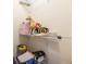 Well-organized closet shelves with storage and decor at 4314 Arbor Bridge Ct, Marietta, GA 30066
