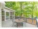 Back deck perfect for outdoor dining and relaxation overlooking wooded backyard at 4314 Arbor Bridge Ct, Marietta, GA 30066