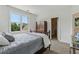 Bedroom with a window view and walk-in closet at 7540 Shadburn Ferry Rd, Cumming, GA 30041
