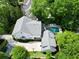 Aerial view of a stunning home with a pool, surrounded by lush greenery and mature trees at 4015 Wieuca Ne Rd, Atlanta, GA 30342